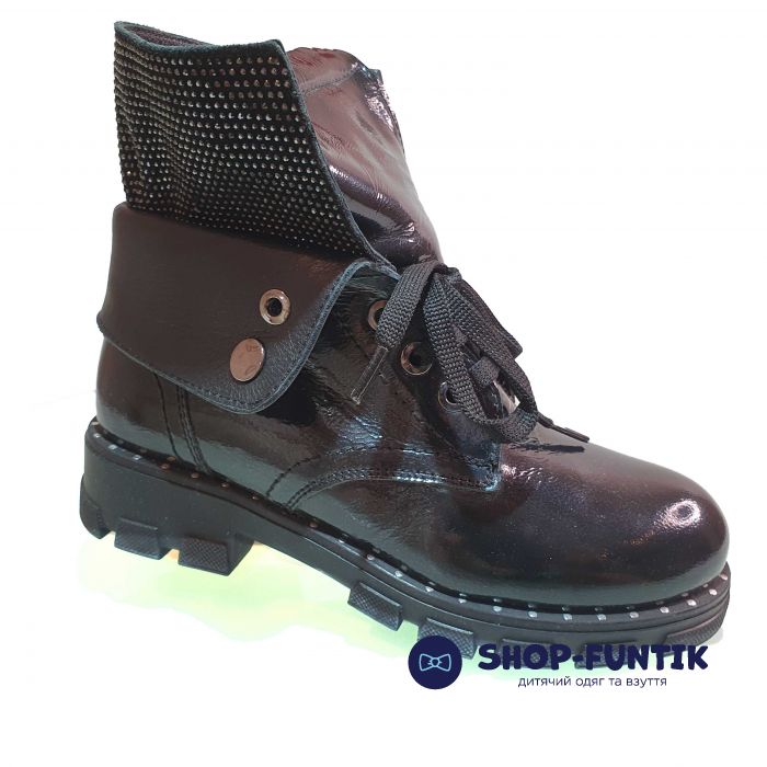 Ботинки Tunel черные с отворотом 1871