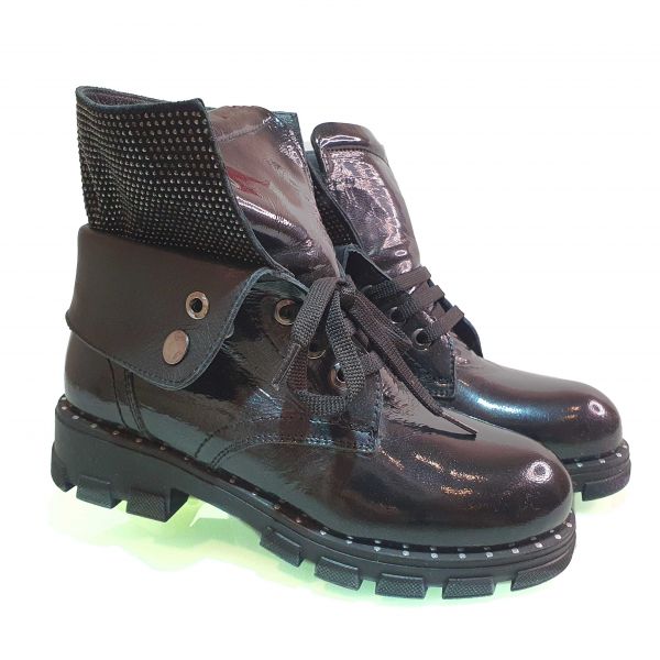 Ботинки Tunel черные с отворотом 1871