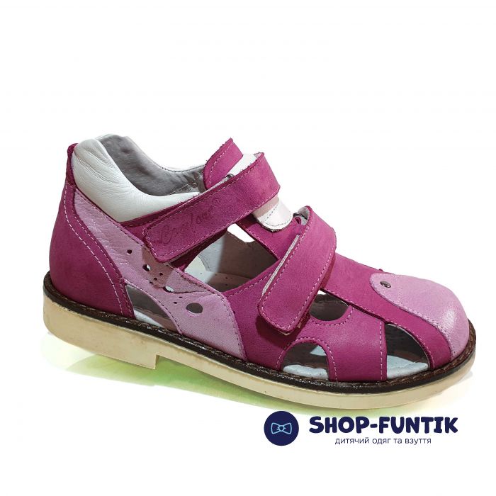 Сандалии Poliipeys розово-белые 075