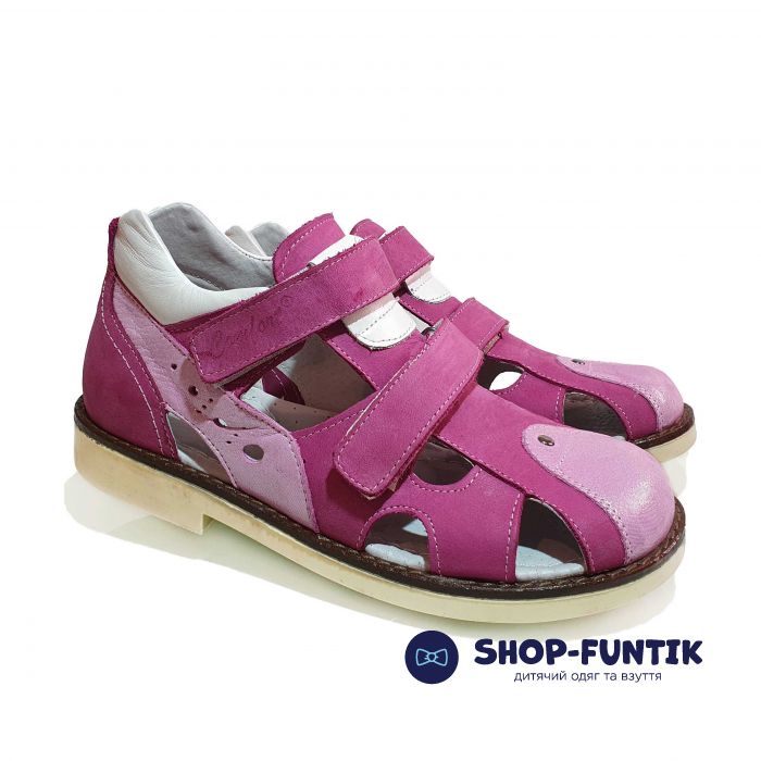 Сандалии Poliipeys розово-белые 075