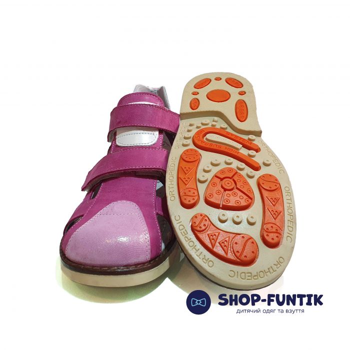 Сандалии Poliipeys розово-белые 075