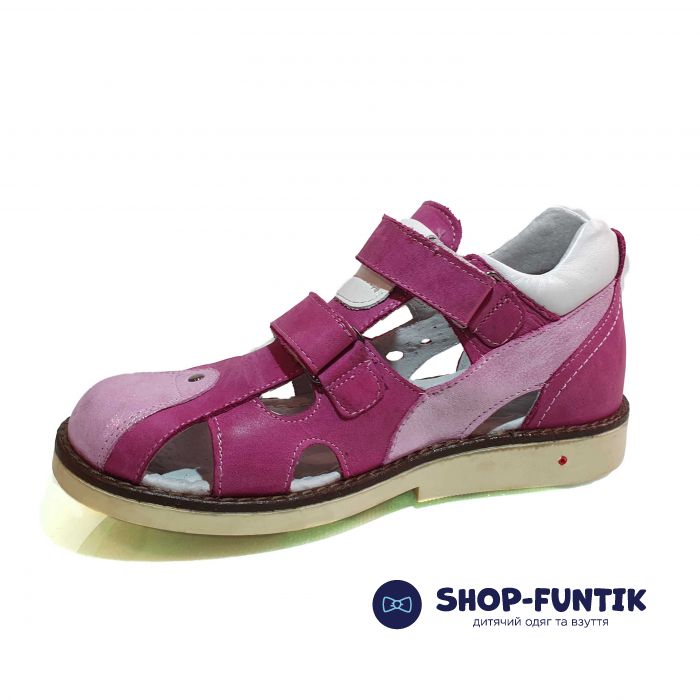 Сандалии Poliipeys розово-белые 075