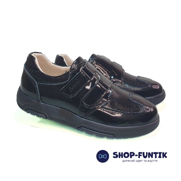 Туфли Tomini черные из лакированной кожи 103.03