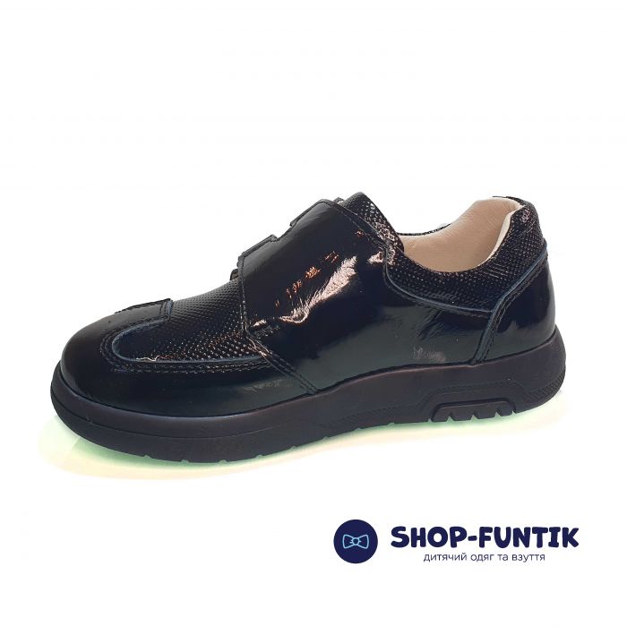 Туфли Tomini черные из лакированной кожи 103.03