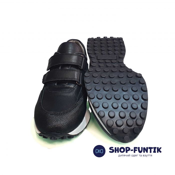 Кросівки Tomini чорні на білій підошві 072134