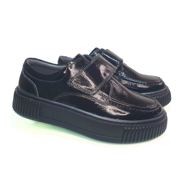 Туфли Tomini черные из лакированной кожи 04409