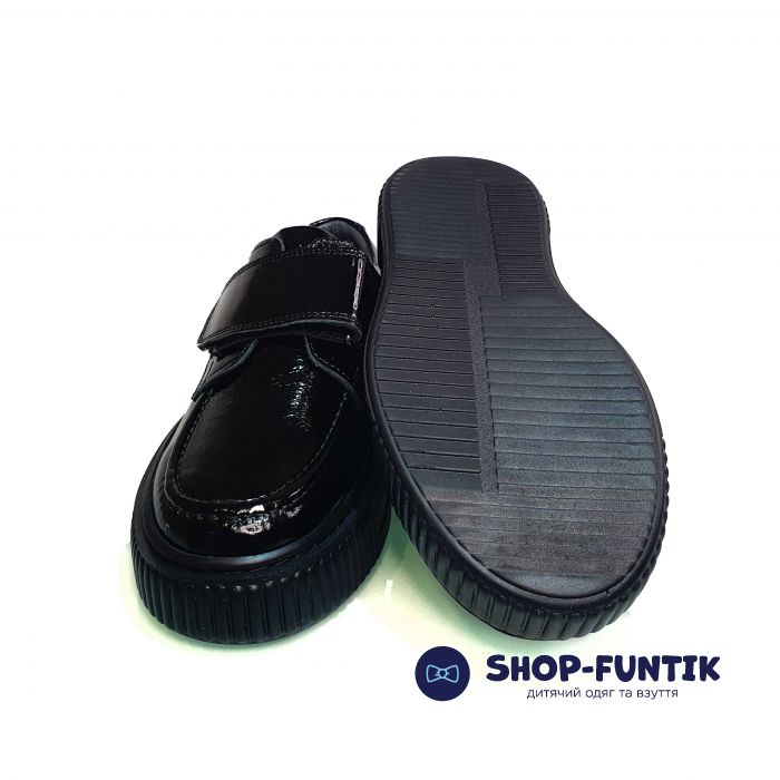 Туфли Tomini черные из лакированной кожи 04409