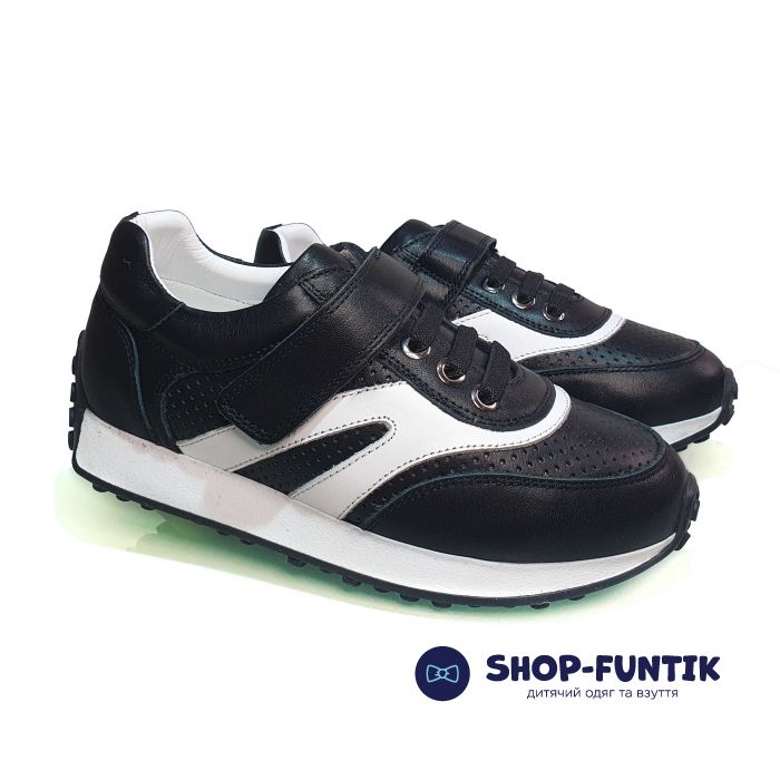 Кроссовки Tunel черно-белые 03-25184