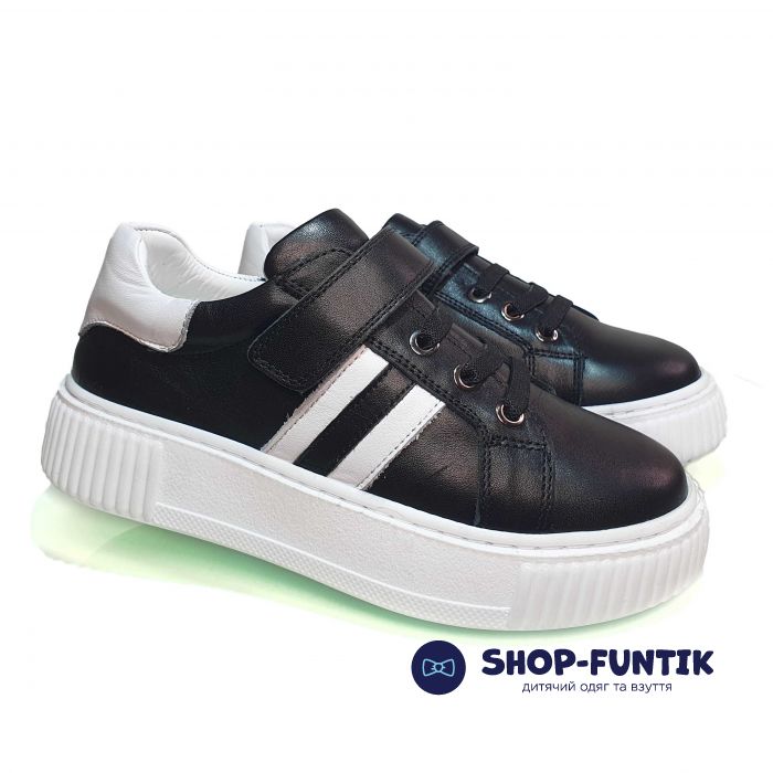 Кроссовки Tunel черно-белые 0325104