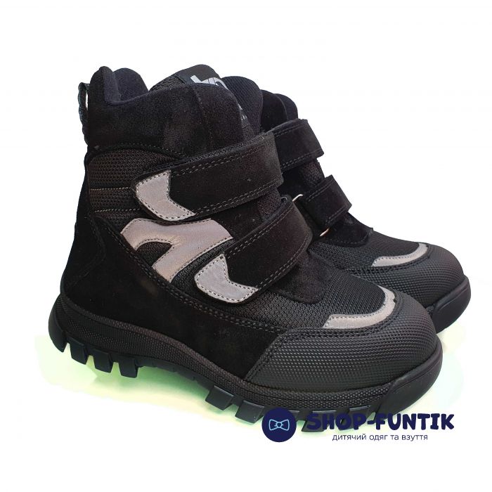 Ботинки Kidmen черные 510004