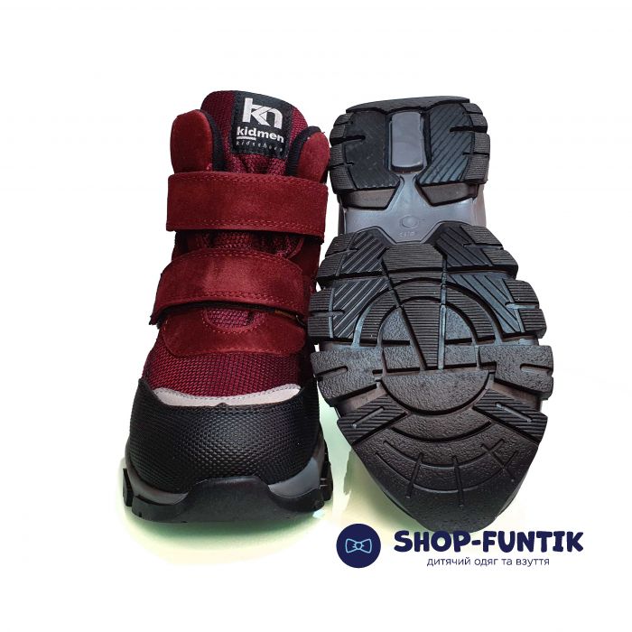 Ботинки Kidmen бордовые 510002