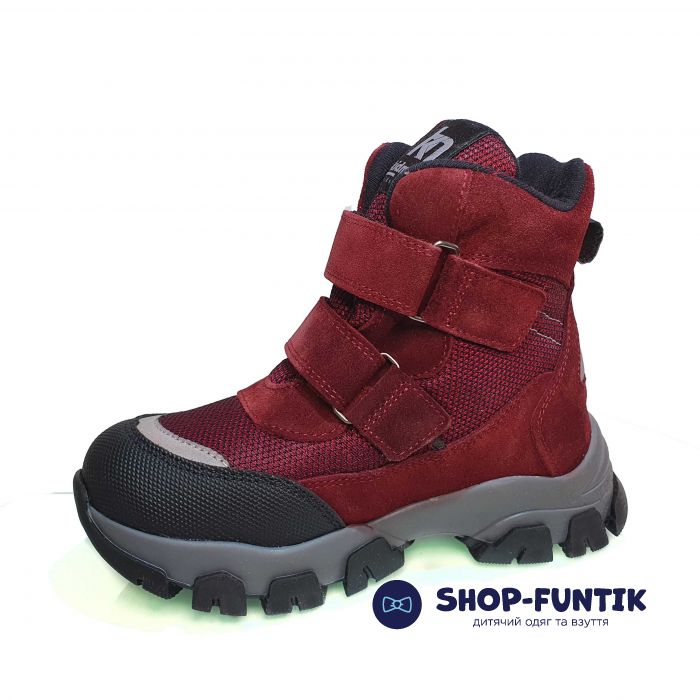 Ботинки Kidmen бордовые 510002