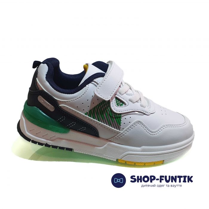 Кроссовки  Promax белые с цветными вставками 1885