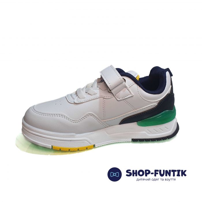 Кроссовки  Promax белые с цветными вставками 1885