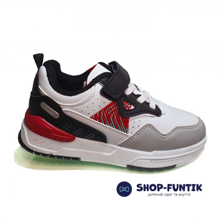 Кроссовки  Promax белые с цветными вставками 1883