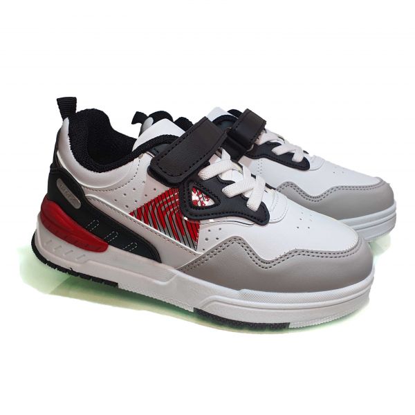 Кроссовки  Promax белые с цветными вставками 1883