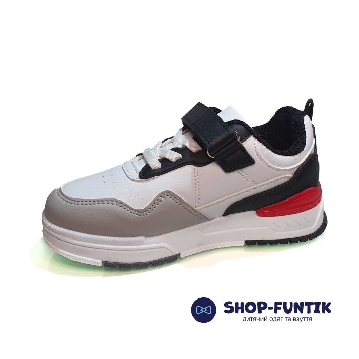 Кроссовки  Promax белые с цветными вставками 1883