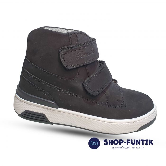 Ботинки Panda черные на белой подошве10434