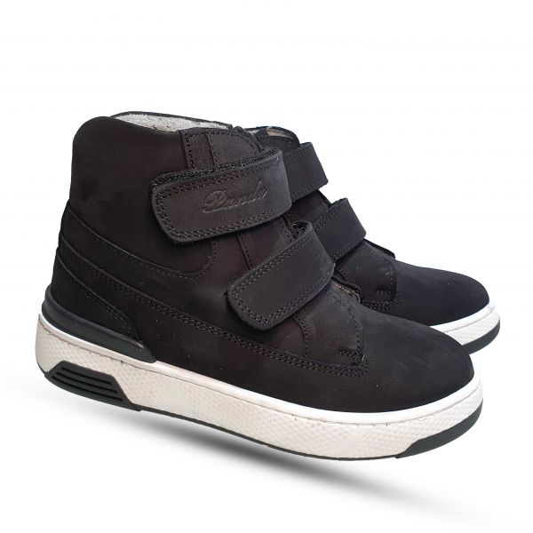 Ботинки Panda черные на белой подошве10434