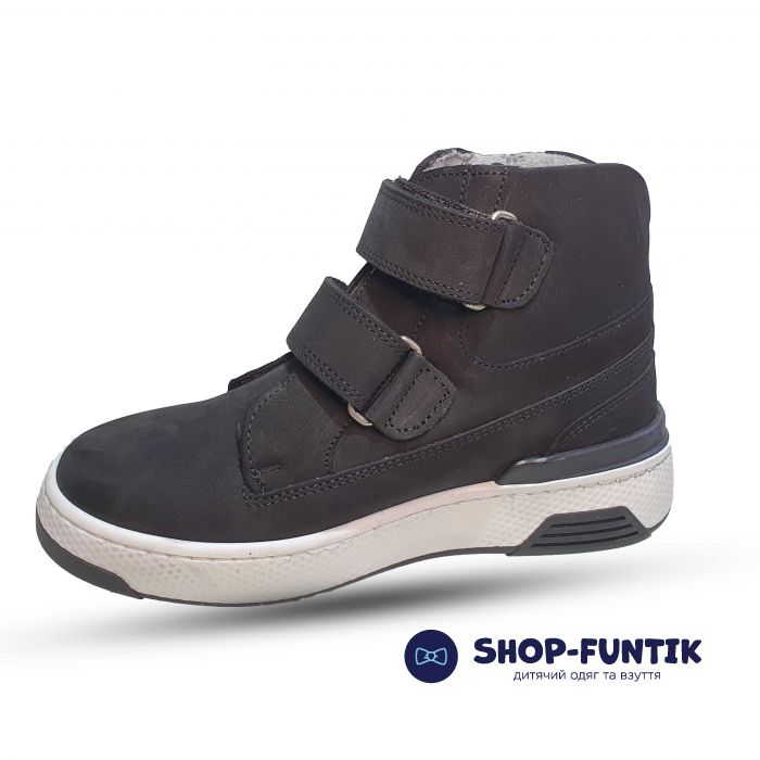 Ботинки Panda черные на белой подошве10434