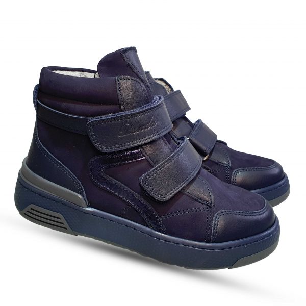 Ботинки Panda темно-синие на синей подошве 105103