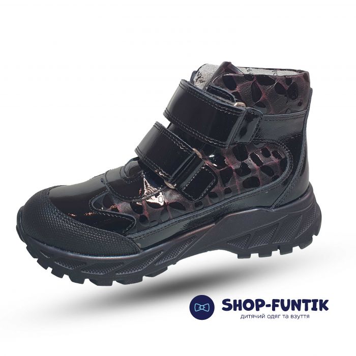 Черевики Tomini чорні лаковані 0114