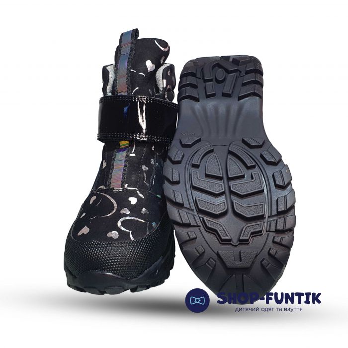 Ботинки Panda черные 0101