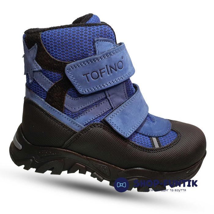 Ботинки Tofino черно-голубые 092482