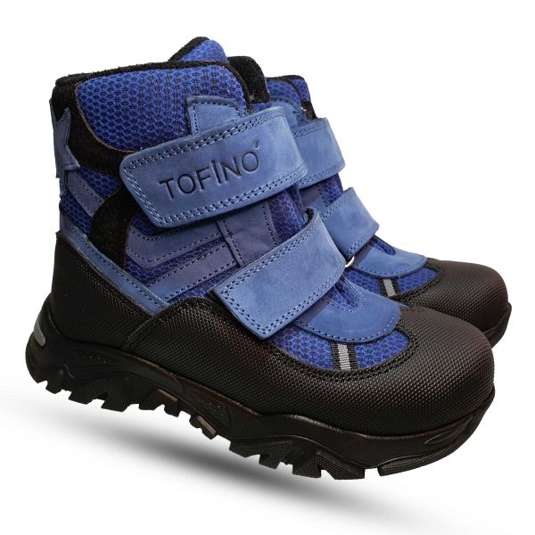 Ботинки Tofino черно-голубые 092482