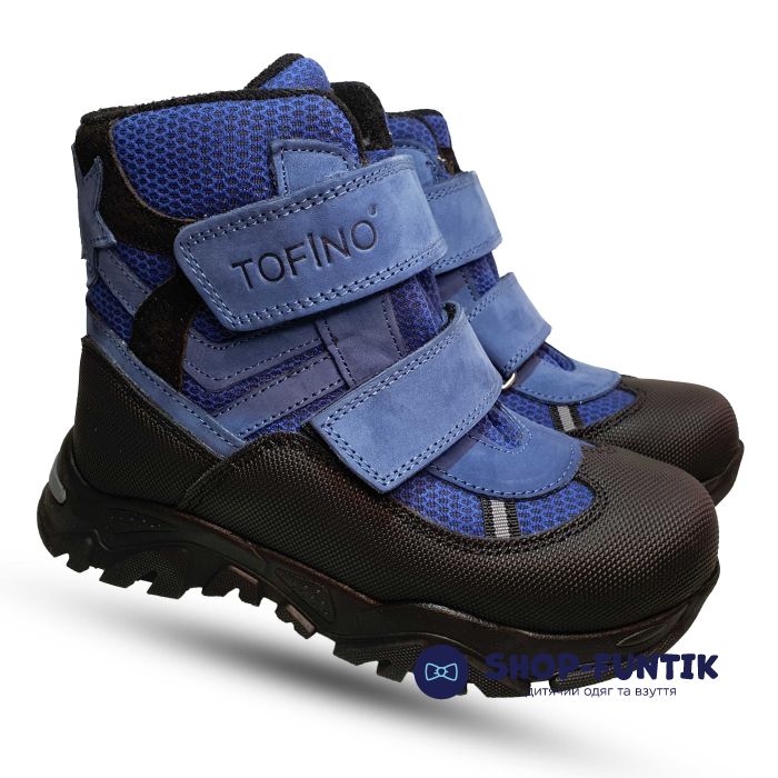 Ботинки Tofino черно-голубые 092482