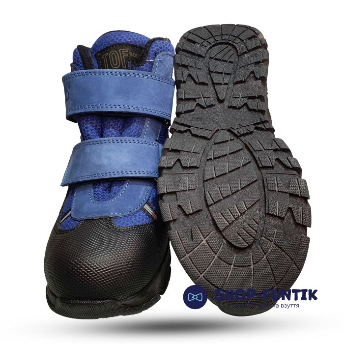 Ботинки Tofino черно-голубые 092482