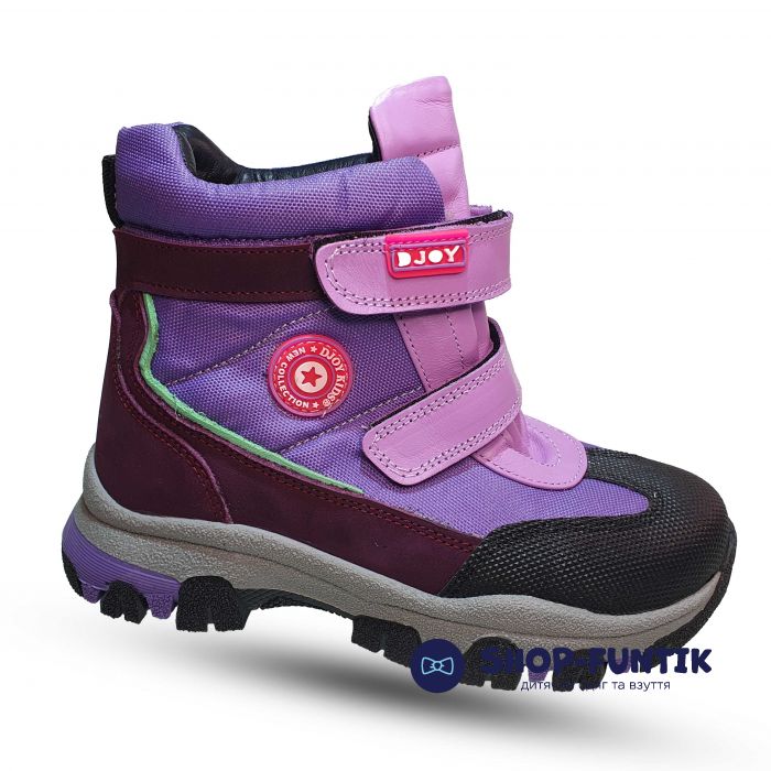 Ботинки Djoy сиренево-бордовые 0578