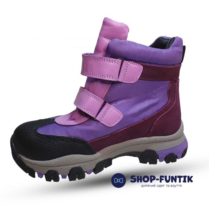 Ботинки Djoy сиренево-бордовые 0578