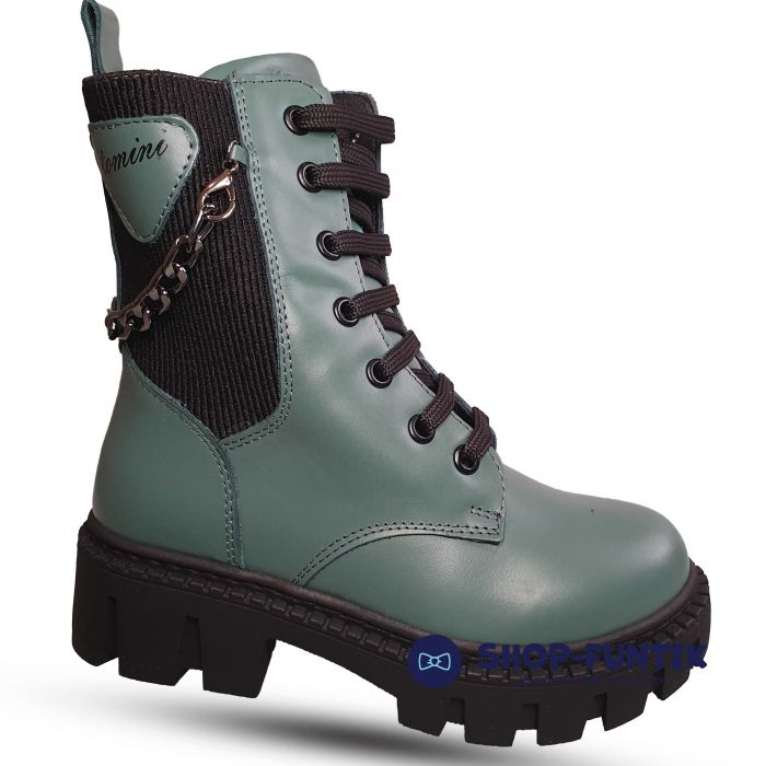 Ботинки Tomini оливковые 04005