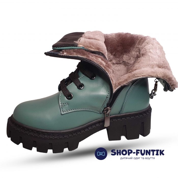 Ботинки Tomini оливковые 04005