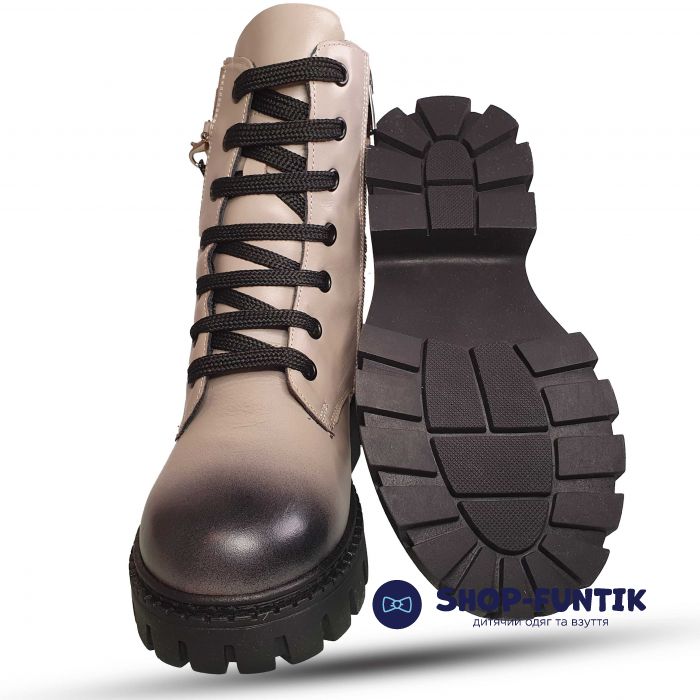 Ботинки Tomini черно-серые 950.05