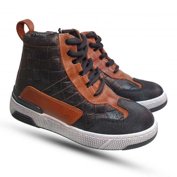 Ботинки Tomini черно-коричневые 07608