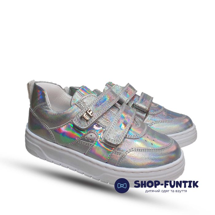 Кроссовки Tiflani серебристые 18B