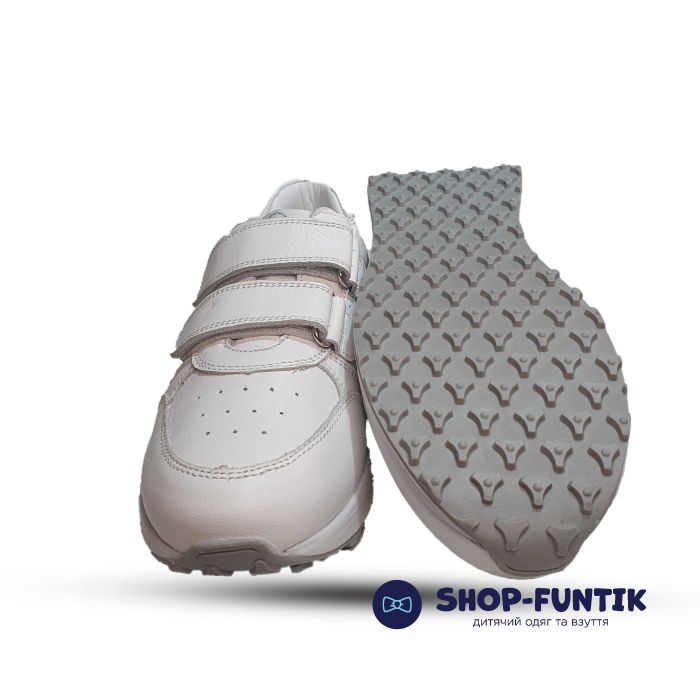 Кроссовки Tiflani белые с серыми вставками 234