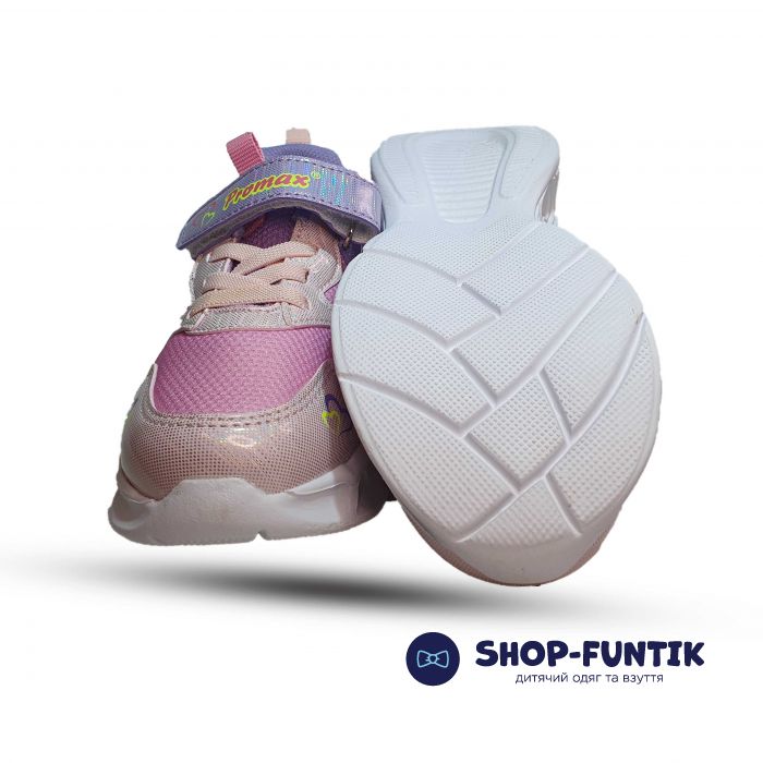 Кроссовки  Promax розовые с огоньками 1771