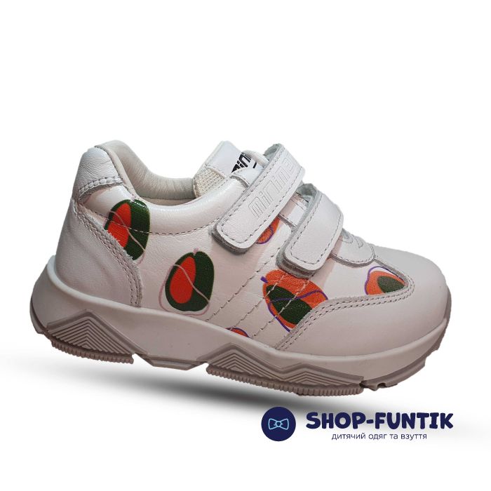 Кроссовки  Minimen белые с принтом 2506