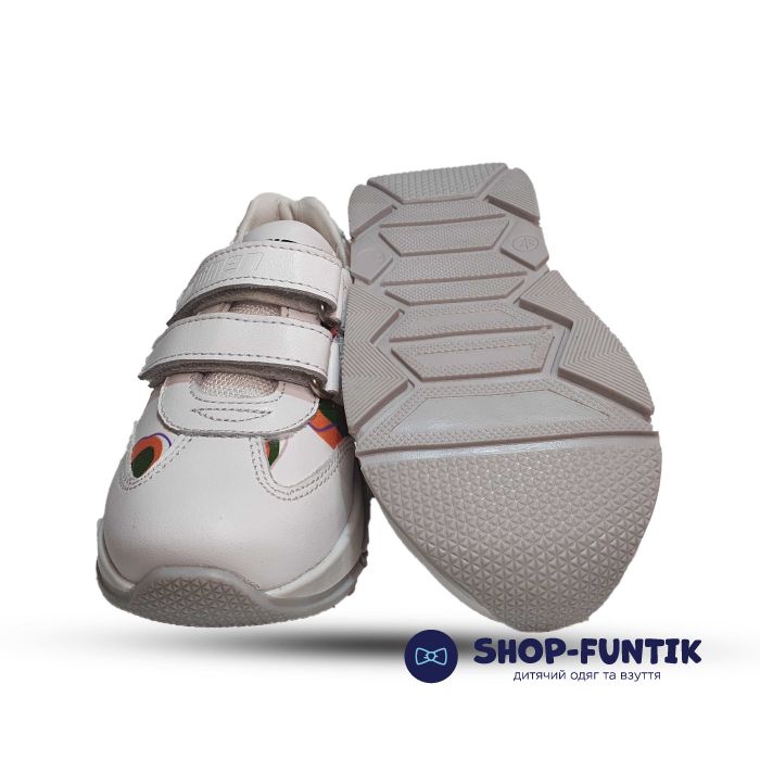 Кроссовки  Minimen белые с принтом 2506