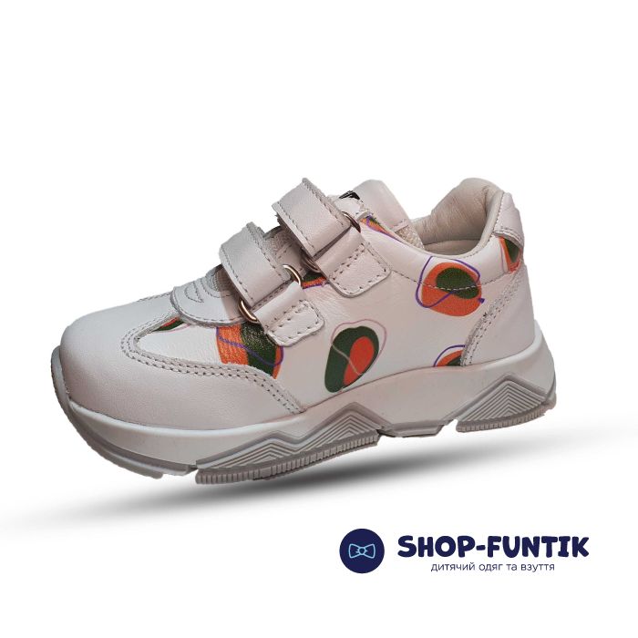 Кроссовки  Minimen белые с принтом 2506