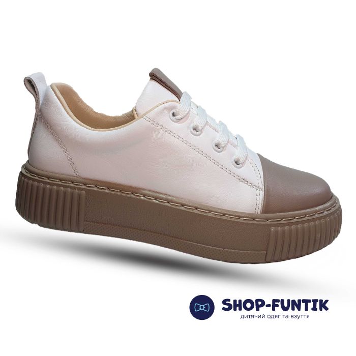 Кроссовки Tomini бело-бежевые 2035