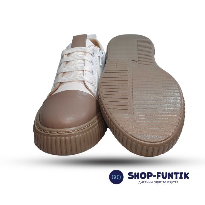 Кроссовки Tomini бело-бежевые 2035