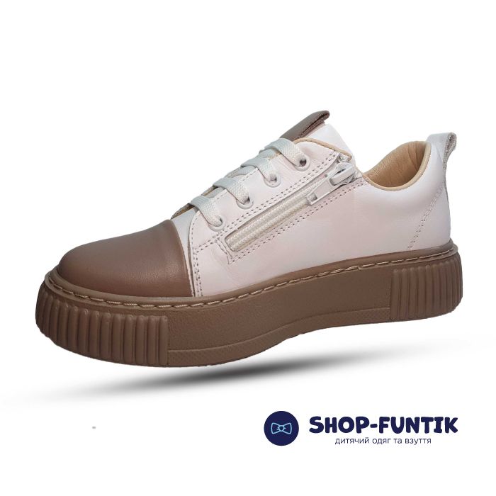 Кроссовки Tomini бело-бежевые 2035