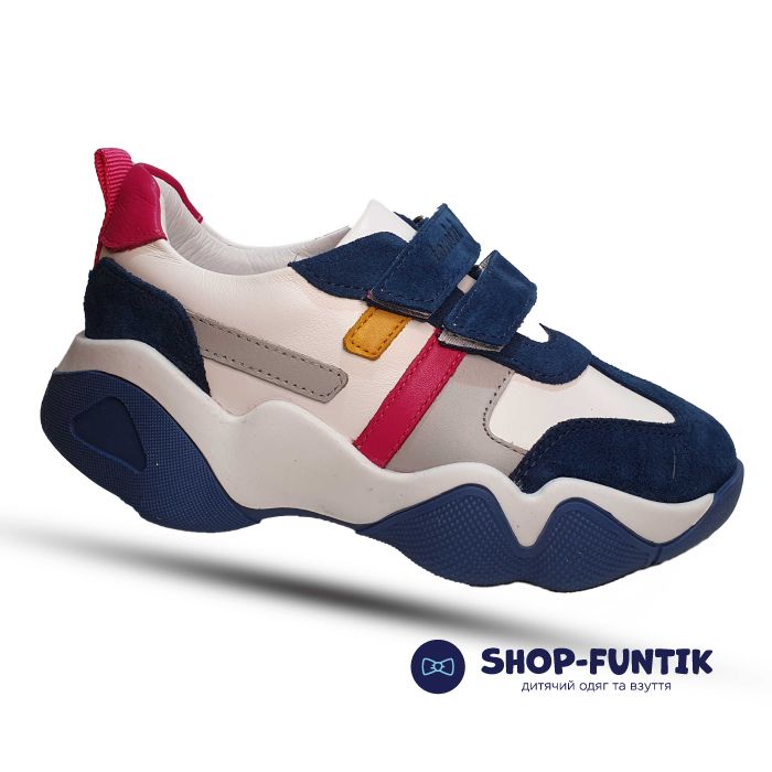 Кроссовки Tomini бело-синие 218