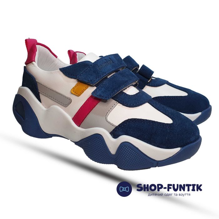 Кроссовки Tomini бело-синие 218