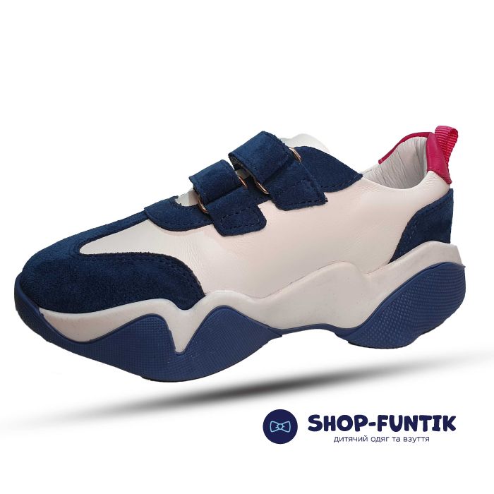 Кроссовки Tomini бело-синие 218