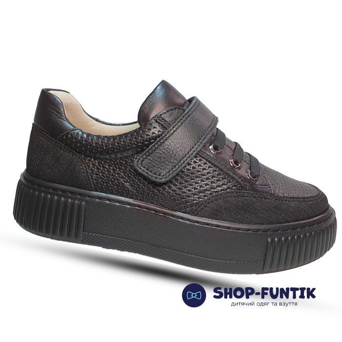 Кросівки Tunel чорні з липучкою 885